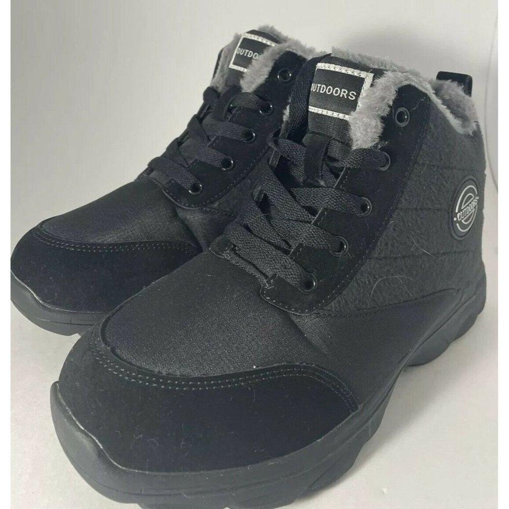 Outdoors Snow Boot Fur Lined Warm Winter Boots Ankle Booties For Women Size 40/8
